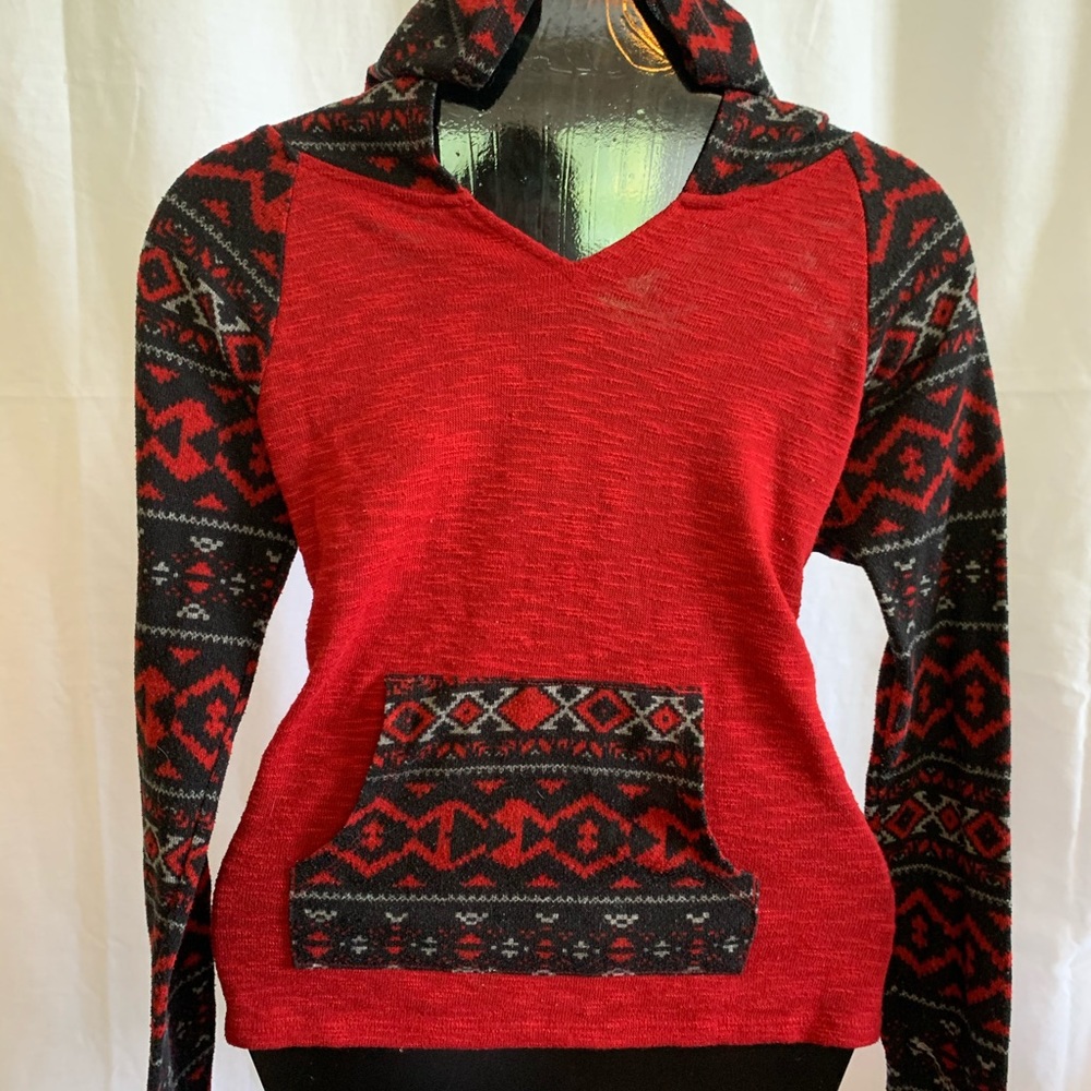 hooded shirt